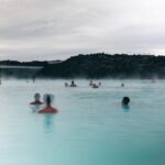 obermain therme - People enjoying relaxation and recreation in Iceland's soothing Blue Lagoon geothe