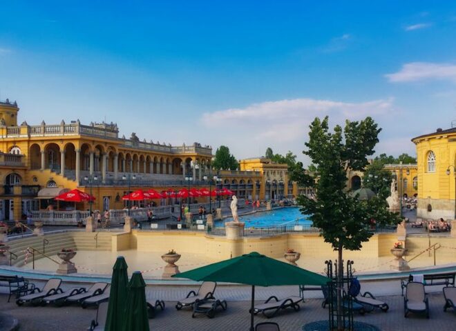 therme bad staffelstein - The iconic Széchenyi Thermal Bath with neoclassical architecture and pools