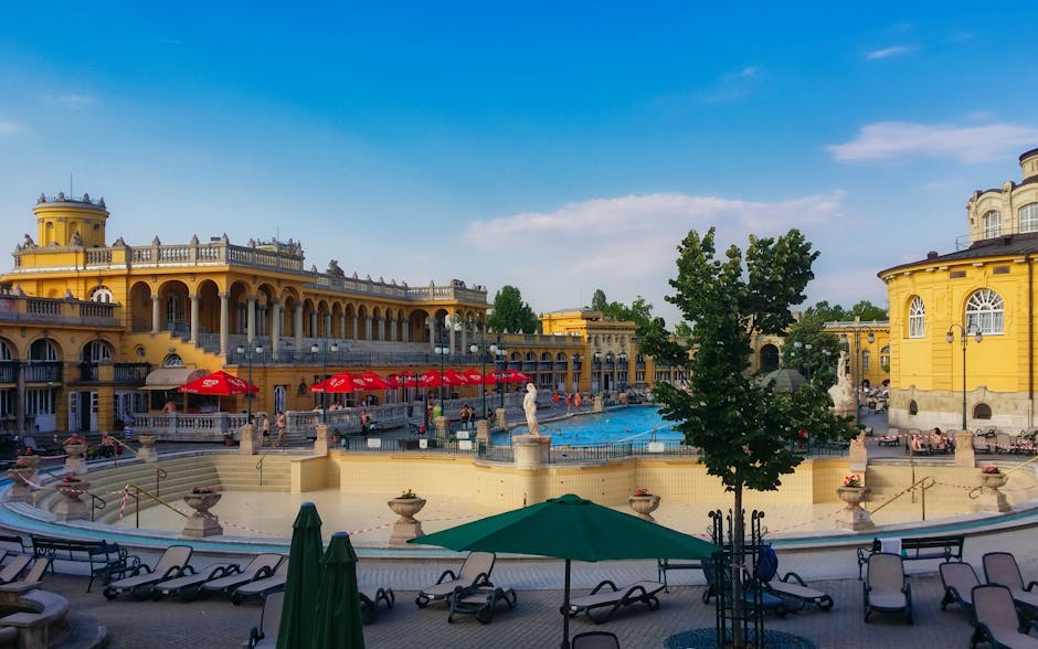 therme bad staffelstein - The iconic Széchenyi Thermal Bath with neoclassical architecture and pools